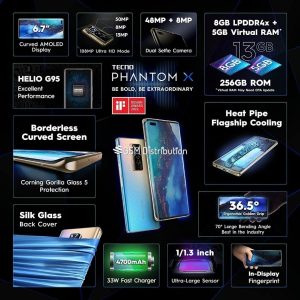 Tecno Phantom X 256 Gb 8 Gb RAM Or
