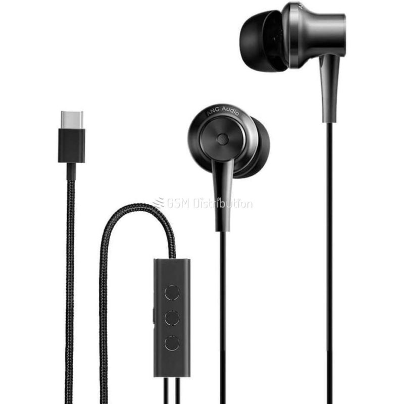 Xiaomi Mi Noise Cancelling Earphones USB-C Noir (avec fil et réduction de bruit)