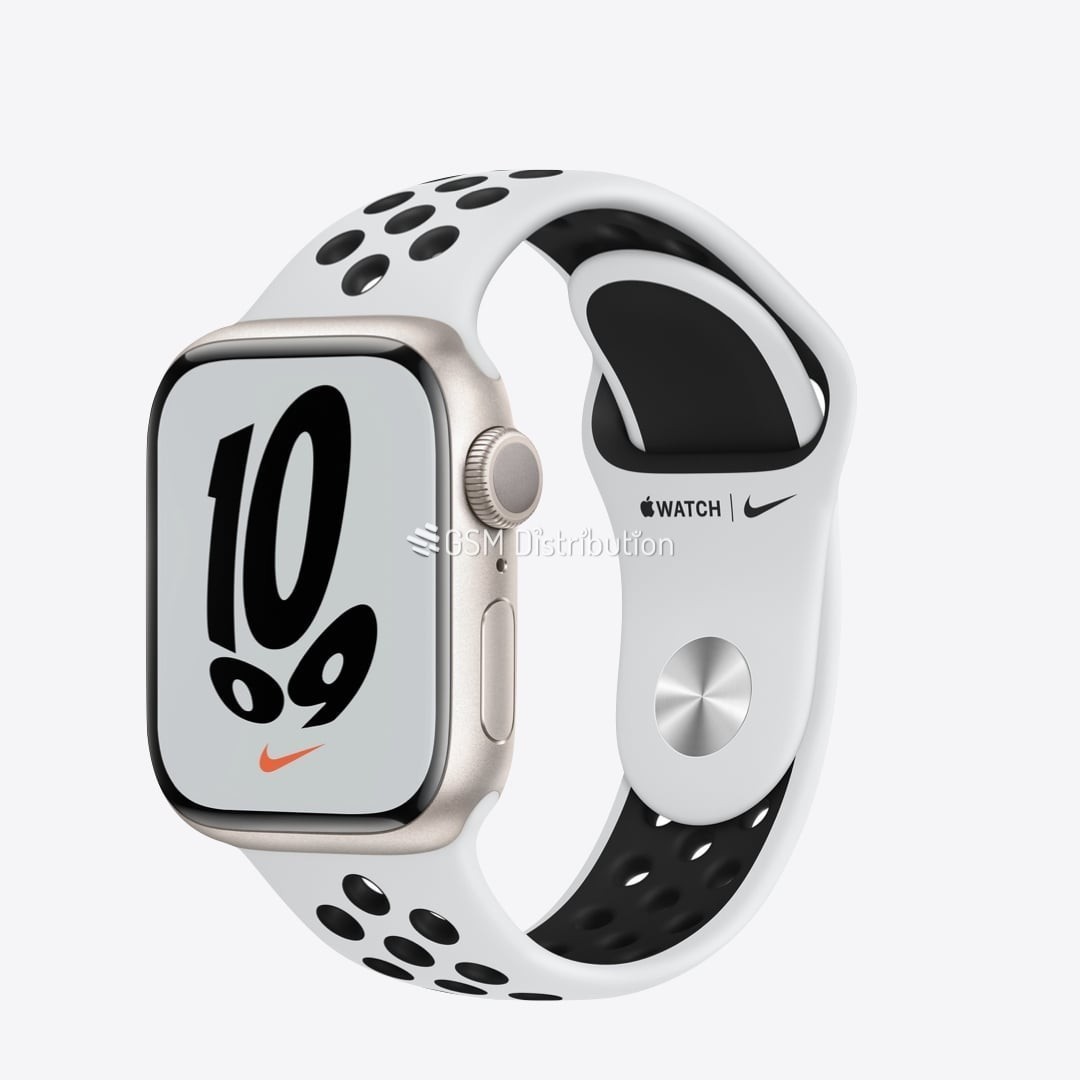 Apple Watch 7 Nike Blanc 45 mm