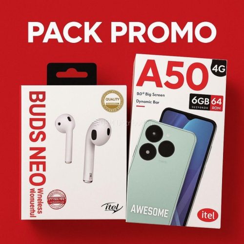 iTel A50 9" pouces 64 Gb 6 Gb Vert + BUDS NEO